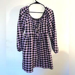 Checkered Midi Dress